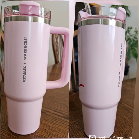 HP🥳🎉Stanley x Starbucks 2024 Valentine Pink 30oz Tumbler - Picture 3 of 5